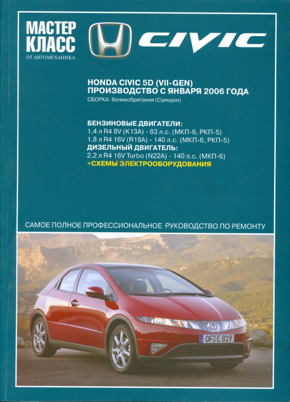 Honda Civic 5D (VII GEN) с 2006 г. Книга, руководство по ремонту и эксплуатации. Ротор