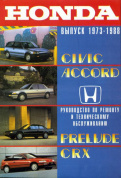 Honda Civic / Accord / Prelude / CRX с 1973-1988. Книга руководство по ремонту. Пончик