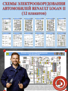 Схемы электрооборудования автомобилей Renault Logan II (12 плакатов)