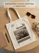 Сумка шоппер холщовая с принтом Мандалорец , эко сумка тканевая многоразовая для покупок/города, подарок