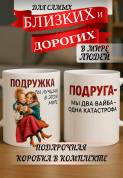 Кружка подарок Подруга - два вайба — одна катастрофа
