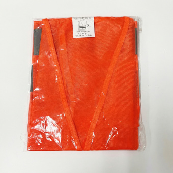 Жилет сигнальный светоотражающий оранжевый XXL