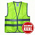 Жилет сигнальный светоотражающий 2х полосный XXXL