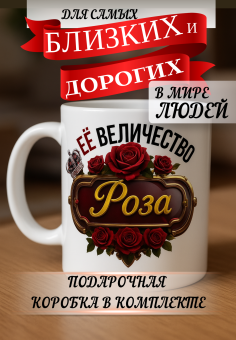 Кружка подарок Ее величество РОЗА