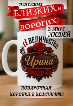 Кружка подарок Ее величество Ирина