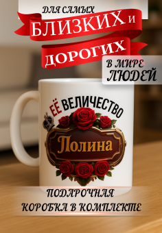 Кружка подарок Ее величество Полина