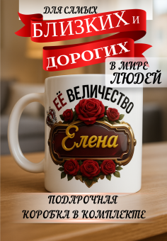 Кружка подарок Ее величество Елена