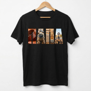 Футболка оверсайз с принтом черная Папа