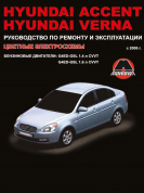 Hyundai Accent / Hyundai Verna c 2006 г. (бензиновые двигатели). Руководство по ремонту и эксплуатации. Монолит