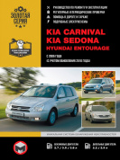 Kia Carnival, Kia Sedona с 2006г. Книга, руководство по ремонту и эксплуатации. Монолит