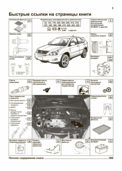 Toyota Harrier с 2003-2012, рестайлинг с 2006. Книга, руководство по ремонту и эксплуатации. Легион-Автодата