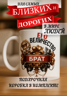 Кружка подарок Его величество брат